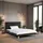 Homestyle4u Polsterbett 140 x 200 cm Grau