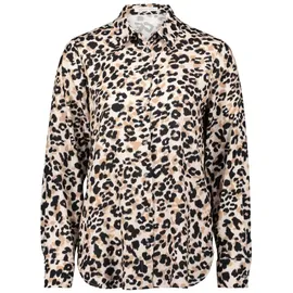 Betty&co Hemdbluse mit Print Beige/Schwarz 40