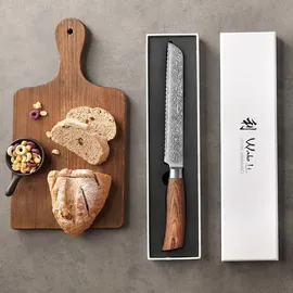 Wakoli EDIB Pro Brotmesser I 20cm Klinge I Pakkaholzgriff