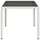 vidaXL Gartentisch mit Glasplatte Weiß 150x90x75 cm Poly Rattan