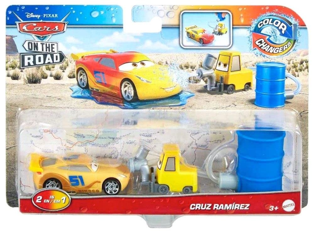 Disney Cars Toys Disney Cars Color Changer 2022 Cars On The Road Cruz Ramirez with Pitty