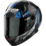 Nolan X-804 RS Ultra Carbon Spectre Helm, schwarz-grau-blau, Größe L