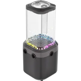 Corsair iCUE Link XD6 RGB Elite Pumpen-/Behältereinheit – FlowDrive Max-Pumpe, Integrierter Temperatursensor, 22 Adressierbare RGB-LEDs – Stahlgrau