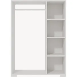 [en.casa] Kleiderschrank Nesbyen 90 x 126 x 30 cm Weiß