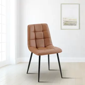 CLP Esszimmerstuhl Antibes Kunstleder dunkelbraun