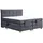 Inter Boxspringbett Bern 200x200 cm mit Motor Anthrazit Coral 80 - Grau