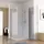 MIQU Duschkabine Eckig mit Falttür 80 x 75 cm grau/NANO Glas 185 cm DB7580