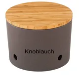 Magu Vorratsdose Knoblauch Ø 16 cm Kunststoff Grau Schiefer