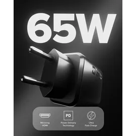 SBS 65-W-Akkuladegerät mit HDMI-Anschluss - Schwarz
