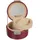 Windrose Schmuckschatulle Merino Round Jewelry Box Red