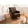 Massivmoebel24 Sessel Chesterfield Leder 84 x 94 x 84 cm Braun mit Nieten