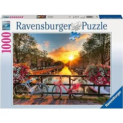 Ravensburger Puzzle 19606 - Fahrräder in Amsterdam [1.000 Teile] (Neu differenzbesteuert)