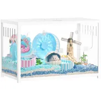 luxuskollektion Hamsterkäfig Metall 2,0 80 x 44,7 x 50,6 cm schwarz