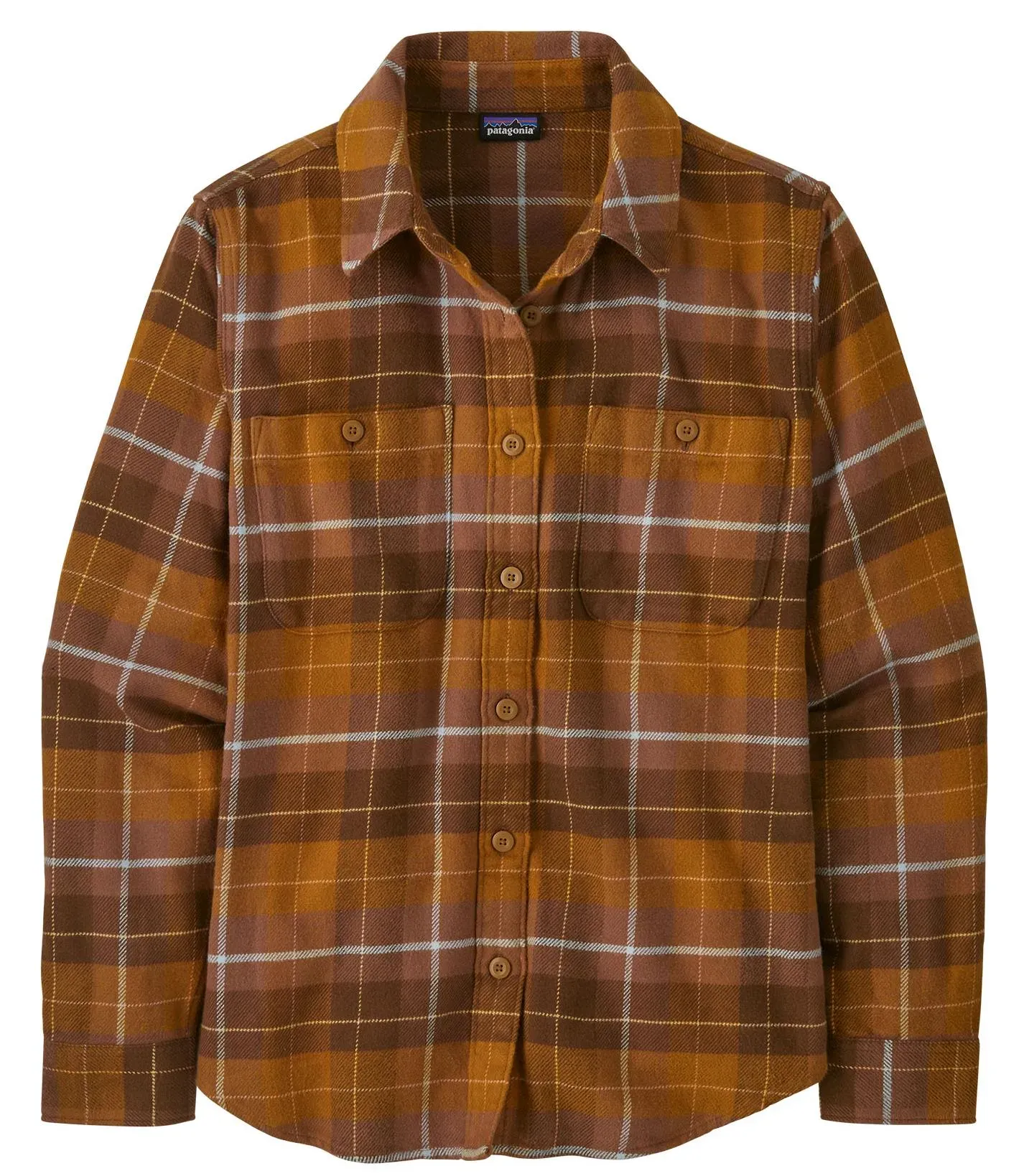 Patagonia Damen Fjord Flannel Shirt - M - Happy Camper: Shelter Brown