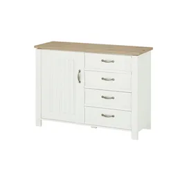 maison bleue Kombikommode Trient 117 x 86 x 41 cm Weiß