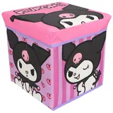 Hello Kitty Sitzhocker Aufbewahrungsbox mit Sitzfunktion und Stauraum 30 × 30 × 30 cm rosa
