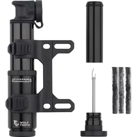 Wolf Tooth Encase Minipumpe 40cc mit Reifen Reparaturwerkzeug schwarz