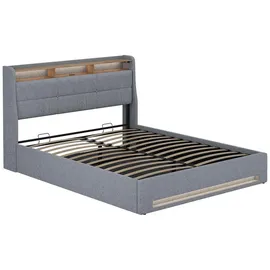 VitaliSpa Christin 160 x 200 cm Grau/Eiche
