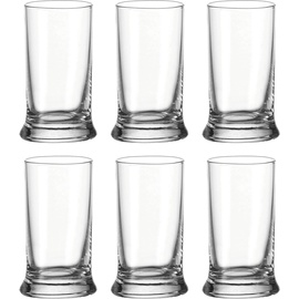 LEONARDO K18 Schnaps-Gläser, 6er Set, spülmaschinengeeignete Shot-Gläser, Schnaps-Becher aus Glas, Stamper, Gläser-Set, 6 cl, 60 ml,