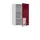 Vicco Badschrank Fame-Line Bordeaux Hochglanz/Weiß 50 x 72 cm,