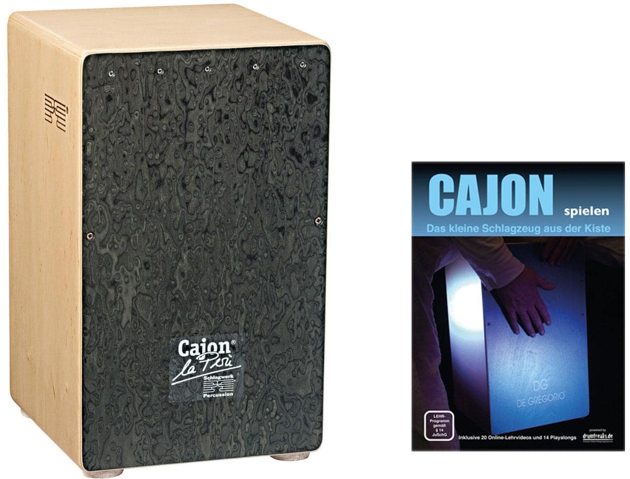 Schlagwerk CP4007 Cajon la Perú Wurzel Set inkl. Cajonschule