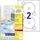 Avery Zweckform CD/DVD-Etiketten L7760-25 Weiß 117 mm 25 Blatt 50 St.
