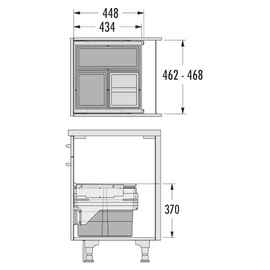 HAILO Cargo 17 l Grau