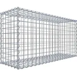 Gabiona Gabionenkorb 50 cm x 100 cm x 30 cm Maschenw 5 cm x 5 cm