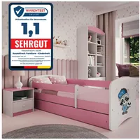raumhirsch furniture Kinderbett 80 x 160 cm Holzwerkstoff rosa