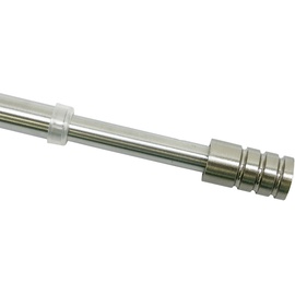 GARDINIA Vitragenstange Zylinder 1-läufig Ø 10 mm 60 - 85 cm edelstahl-optik