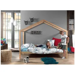 Dallas 3 Hausbett 90 x 200 cm Liegefläche, Natur