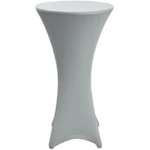 Beautissu Stehtischhusse Stella Silber Ø80 cm