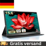 MOMODS Portable Monitor, 15.6 Zoll Tragbarer Monitor, IPS FHD 1080P HDR, Externer Mobile Bildschirm mit Mini HDMI Typ C, für Laptop, Mac, PS5, Xbox