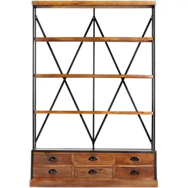 vidaXL Bücherregal 4 Ebenen 122 x 36 x 181 cm Braun