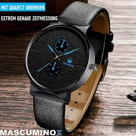MAVURA MASCUMINOX Armbanduhr Armband Set Herren Elegant Luxus Business Uhr Geschenk