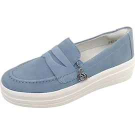 remonte Plateau Slipper Damen Hellblau 40