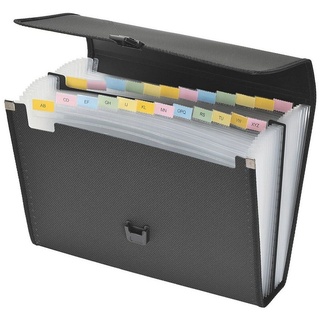 FolderSys Fächermappe 24 Fächer, schwarz