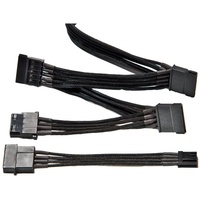 be quiet! Sleeved Power Cable-CM-61050, 3x SATA + 1x HDD/FDD, 1000mm (BC051)
