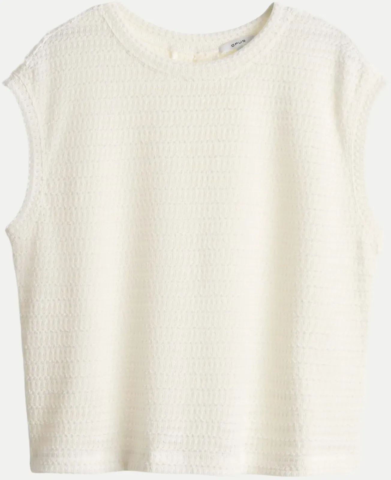 Jersey Shirt in Strick Optik Spunki coastal Weiß 36