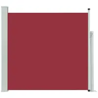 vidaXL Seitenmarkise Ausziehbar 170x300 cm Rot