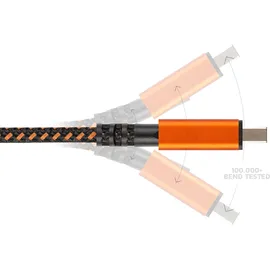 Xtorm USB auf Lightning 1,5 m Schwarz/Orange