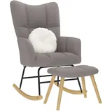 Schaukelsessel Schaukelsessel Mit Hocker 61x78x95 Cm Stoff