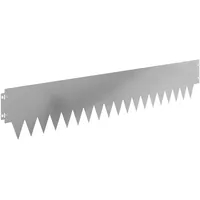 vidaXL Raseneinfassung 103 x 20 cm 10 Stück Silber