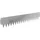 vidaXL Raseneinfassung 103 x 20 cm Silber/Metall