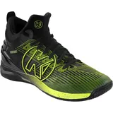 Kempa Unisex Attack Mid Sport-Schuhe, schwarz/Fluo gelb, 40.5 EU