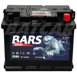 BARS 12V 55Ah 480A/EN Starterbatterie Autobatterie ersetzt 50Ah 60Ah 62Ah 65Ah