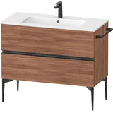 Duravit Waschtischunterschrank 2 Auszüge 101,0 x 47,7 x 59,1 cm Nussbaum matt