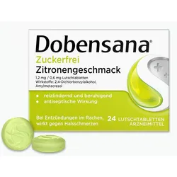 Dobensana® Zuckerfrei Halstabletten Zitronengeschmack - Linderung bei ersten Halsschmerzen 24 St