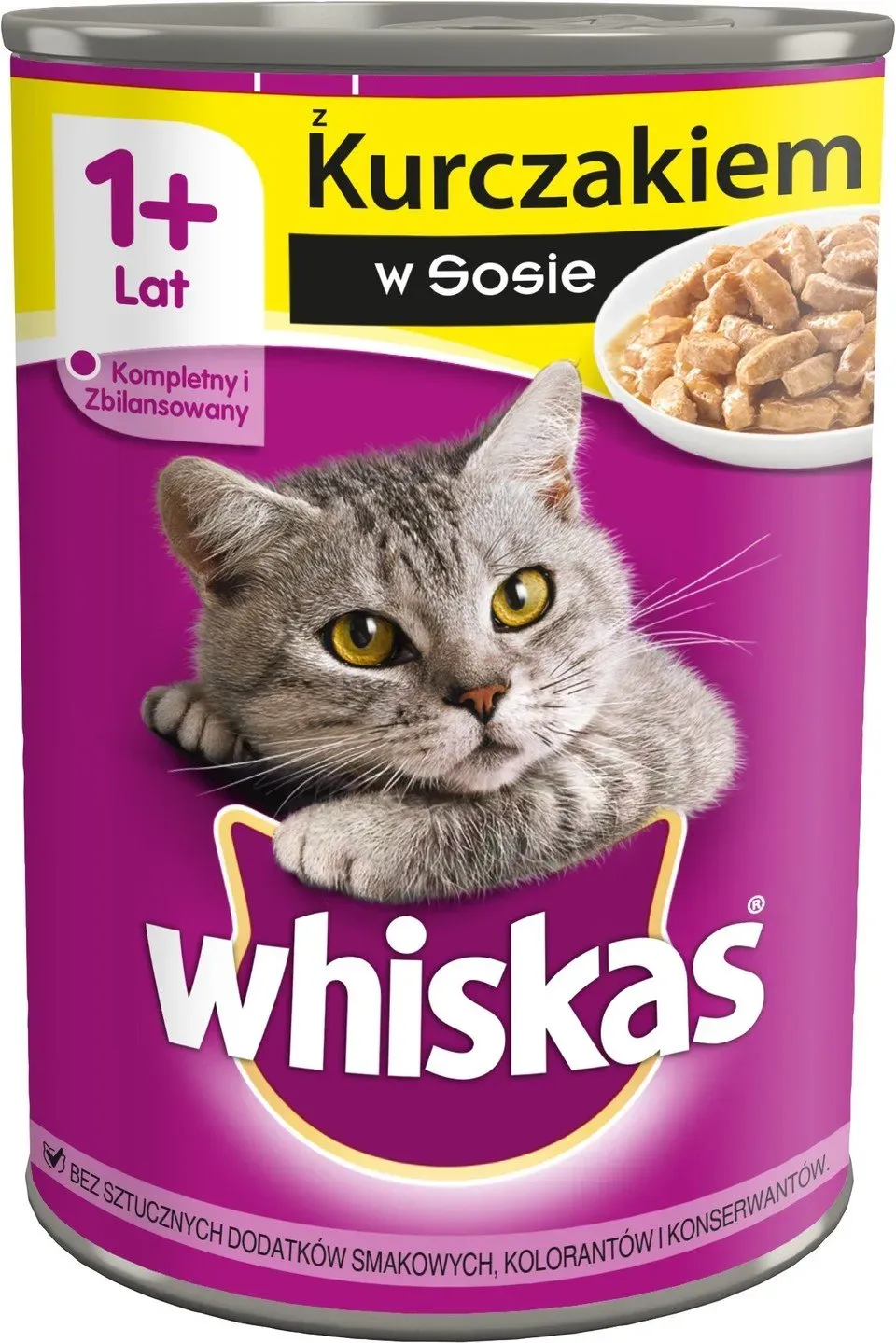 WHISKAS Nassfutter mit Huhn in Sauce 24x400g