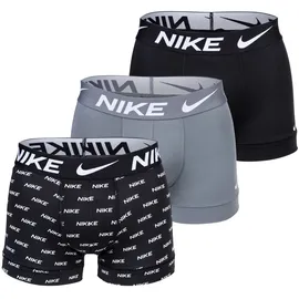 Nike Trunk 3er Pack grau/schwarz M